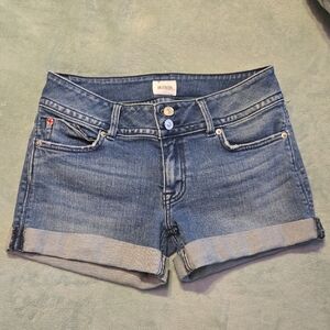 Hudson Jeans Women's Rolled Hem Blue Denim Shorts